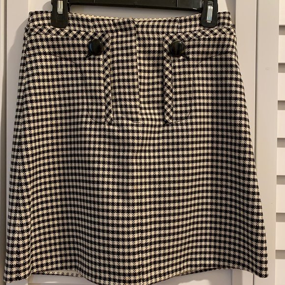 Derek Lam Houndstooth Skirt sz 0, fits like 4 - Picture 1 of 4